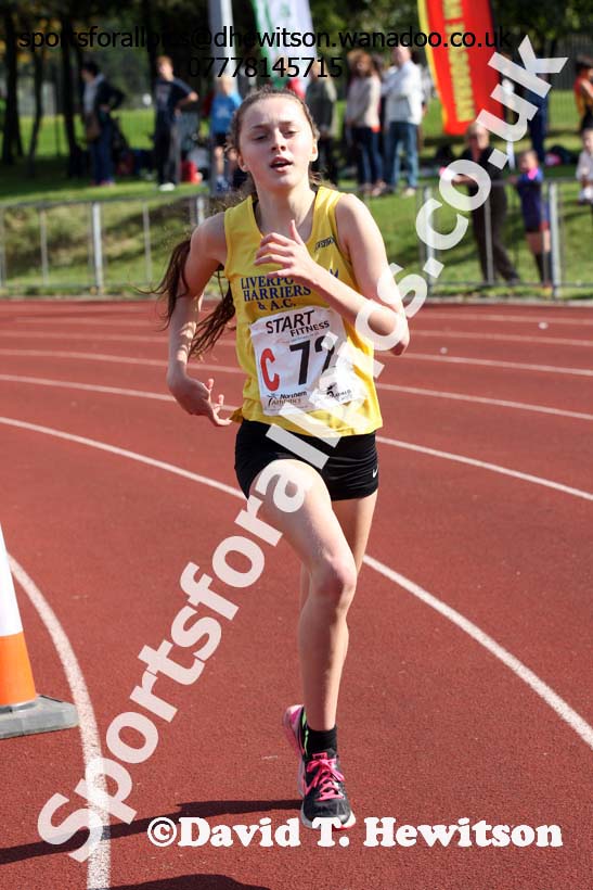 Girls under-15s, Northern Road Relays, Blackpool. Photo: David T. Hewitson/Sports for All Pics
